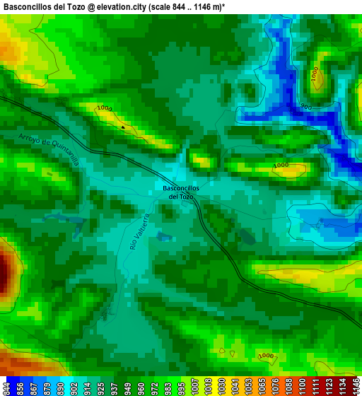 Basconcillos del Tozo elevation map