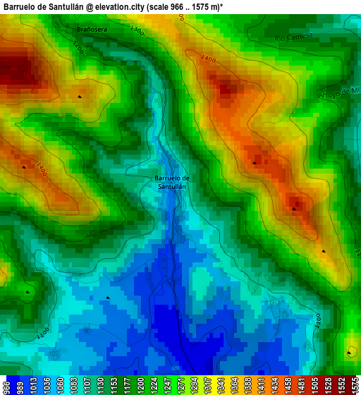 Barruelo de Santullán elevation map