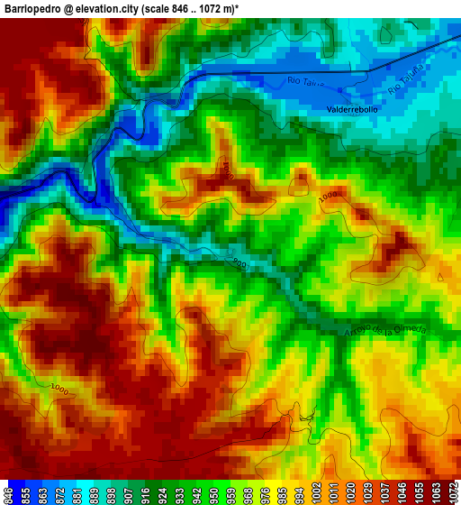 Barriopedro elevation map