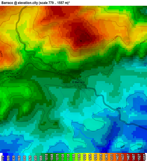 Barraco elevation map