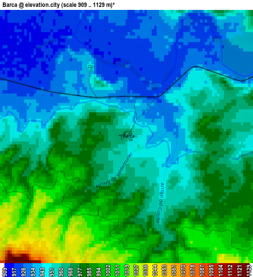 Barca elevation map