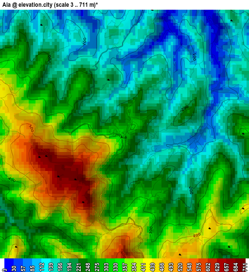 Aia elevation map