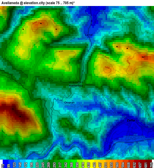 Avellaneda elevation map