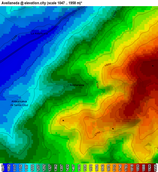 Avellaneda elevation map