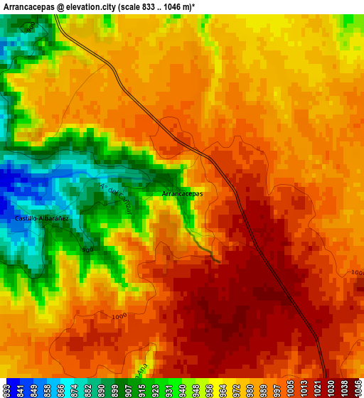 Arrancacepas elevation map