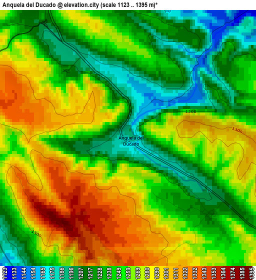 Anquela del Ducado elevation map