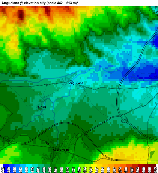 Anguciana elevation map