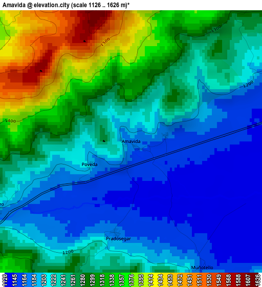 Amavida elevation map