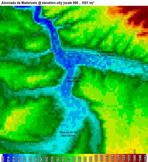 Alconada de Maderuelo elevation map