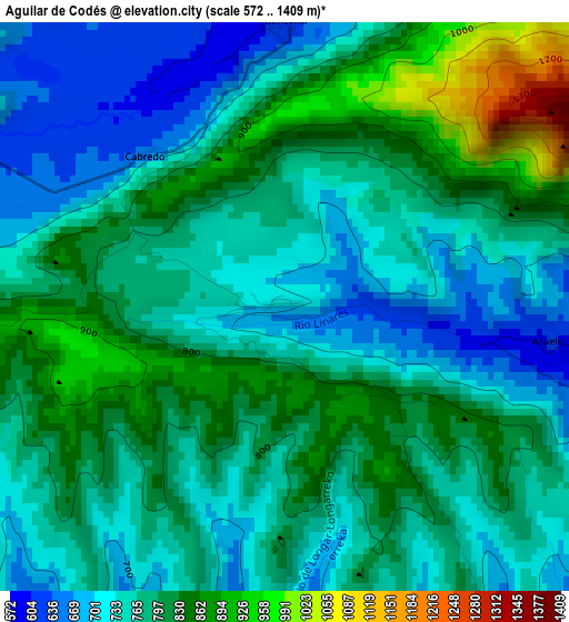 Aguilar de Codés elevation map