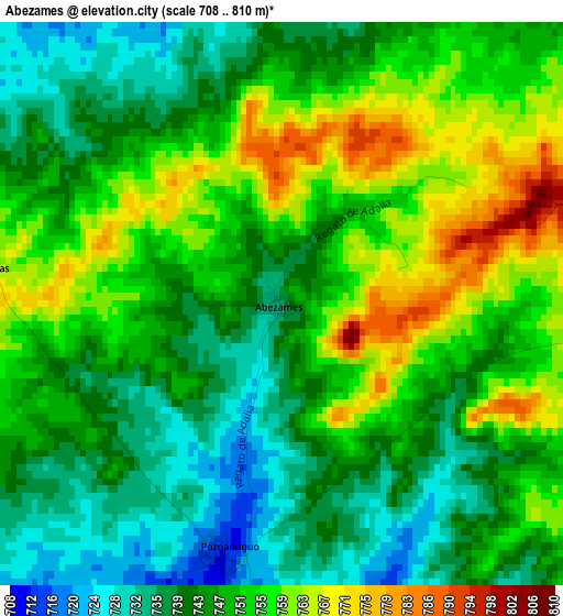 Abezames elevation map