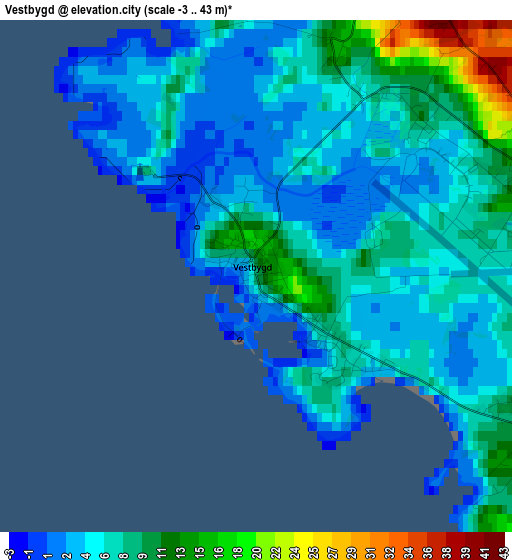 Vestbygd elevation map