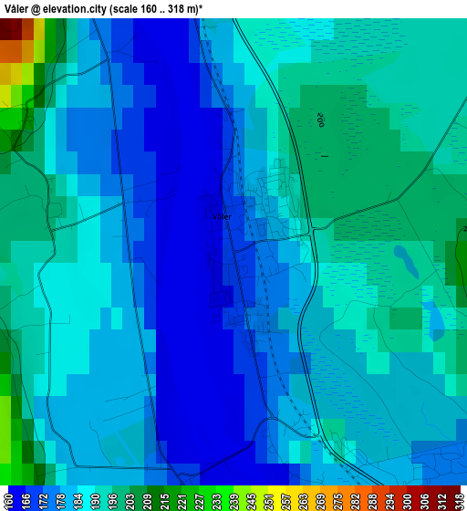 Våler elevation map