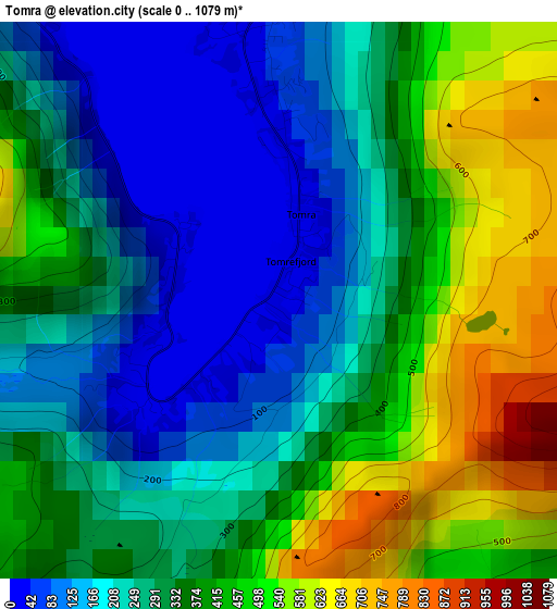 Tomra elevation map