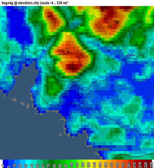 Sagvåg elevation map