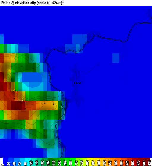 Reine elevation map