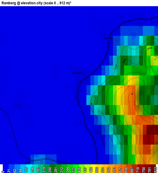 Ramberg elevation map