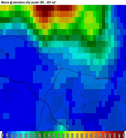 Maura elevation map