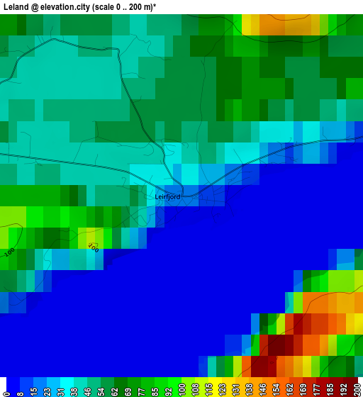 Leland elevation map