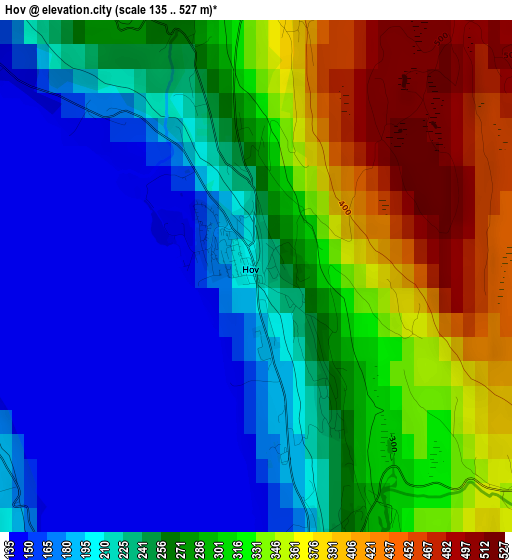 Hov elevation map