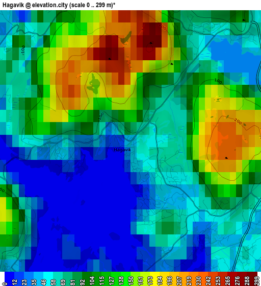 Hagavik elevation map