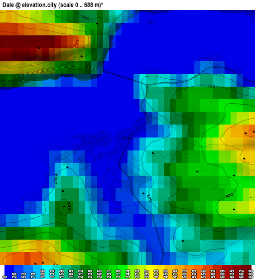 Dale elevation map