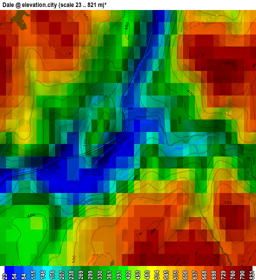 Dale elevation map