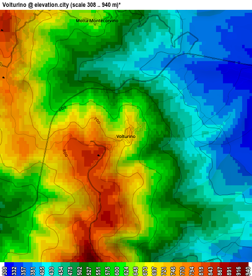 Volturino elevation map