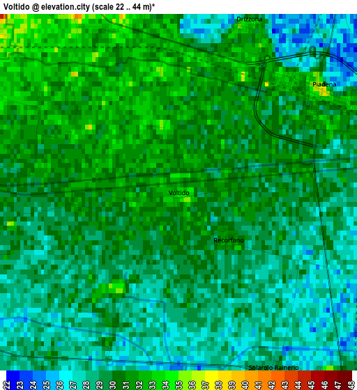 Voltido elevation map