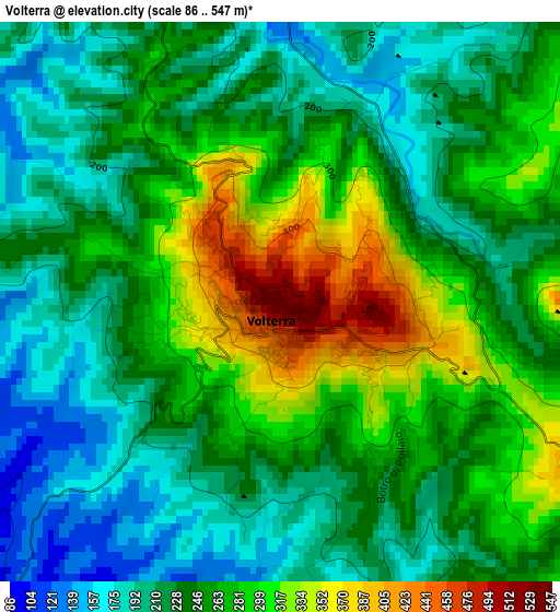 Volterra elevation map