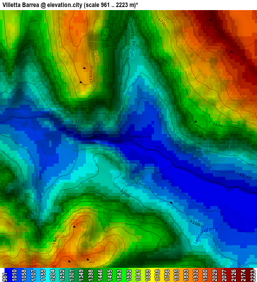 Villetta Barrea elevation map