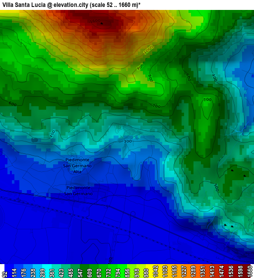 Villa Santa Lucia elevation map