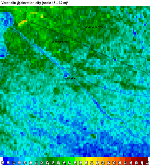 Veronella elevation map