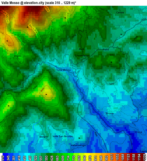 Valle Mosso elevation map