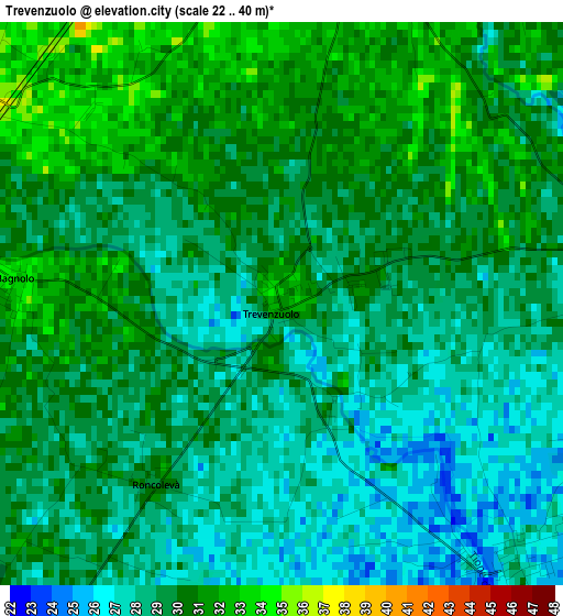 Trevenzuolo elevation map