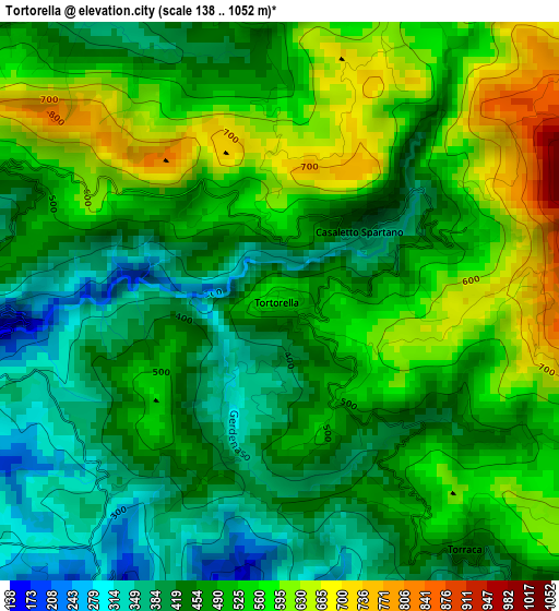 Tortorella elevation map