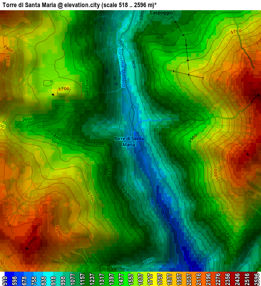 Torre di Santa Maria elevation map