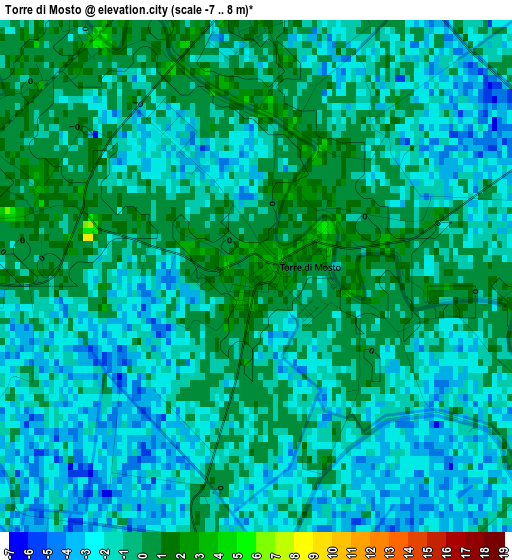 Torre di Mosto elevation map