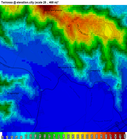 Terrossa elevation map