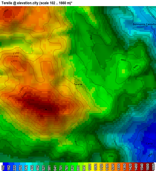 Terelle elevation map