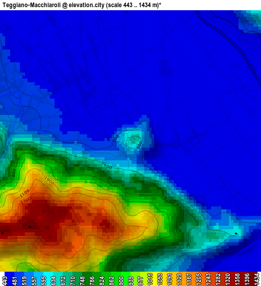 Teggiano-Macchiaroli elevation map