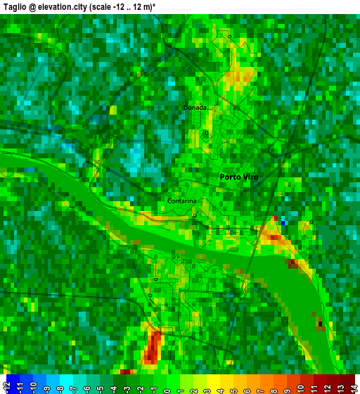 Taglio elevation map