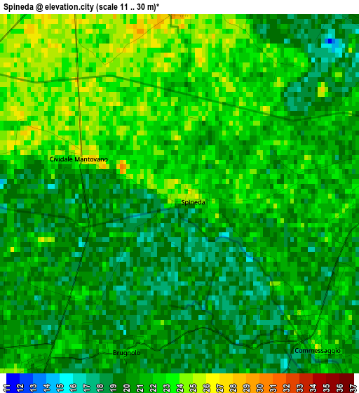 Spineda elevation map