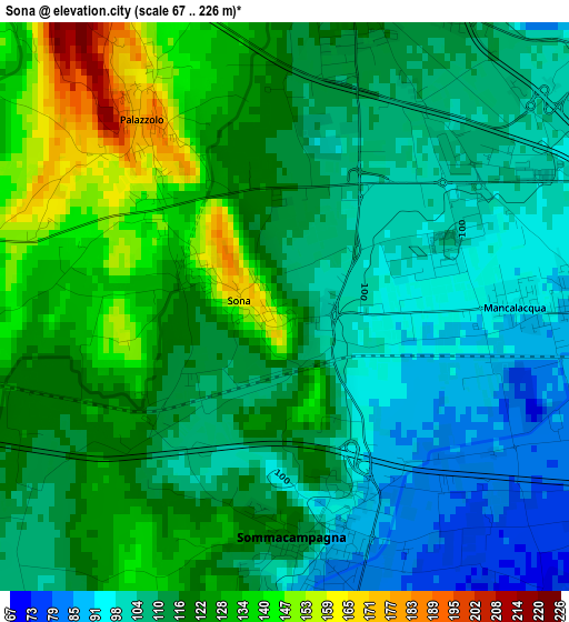 Sona elevation map