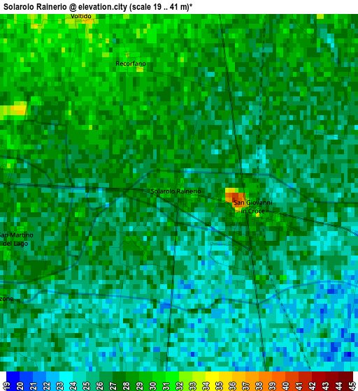 Solarolo Rainerio elevation map