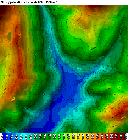 Siror elevation map