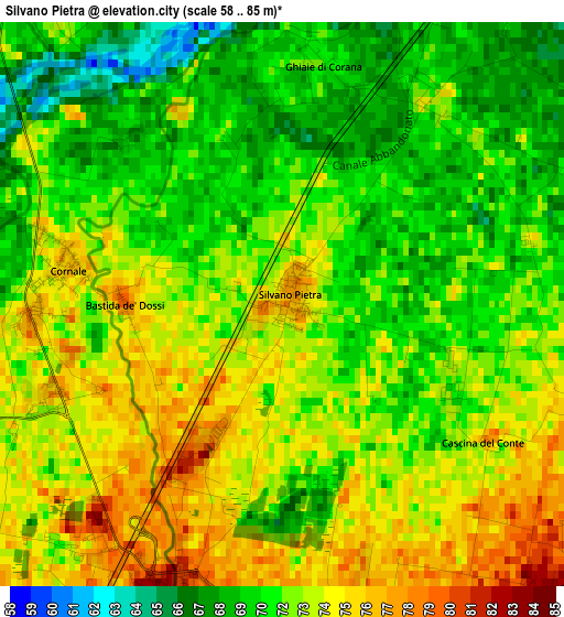 Silvano Pietra elevation map