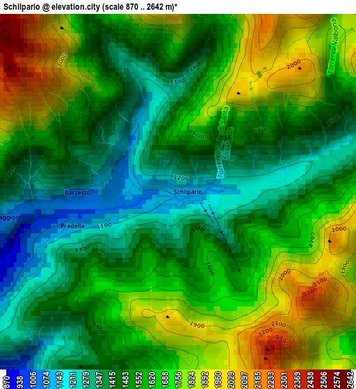 Schilpario elevation map