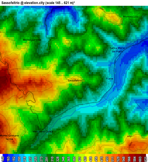 Sassofeltrio elevation map