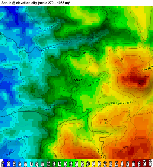 Sarule elevation map